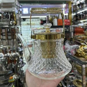 ابريق شاي زجاجي مع فلتر